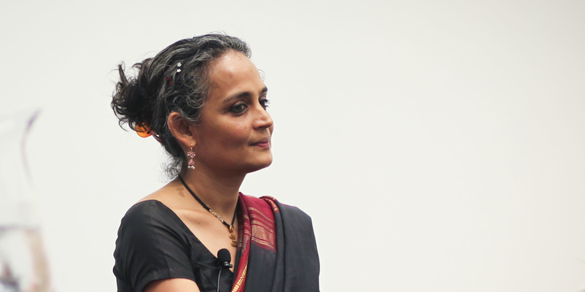 A woman in a black sari